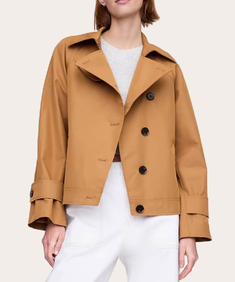 cropped trench coats