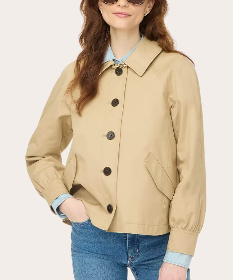 cropped trench coats