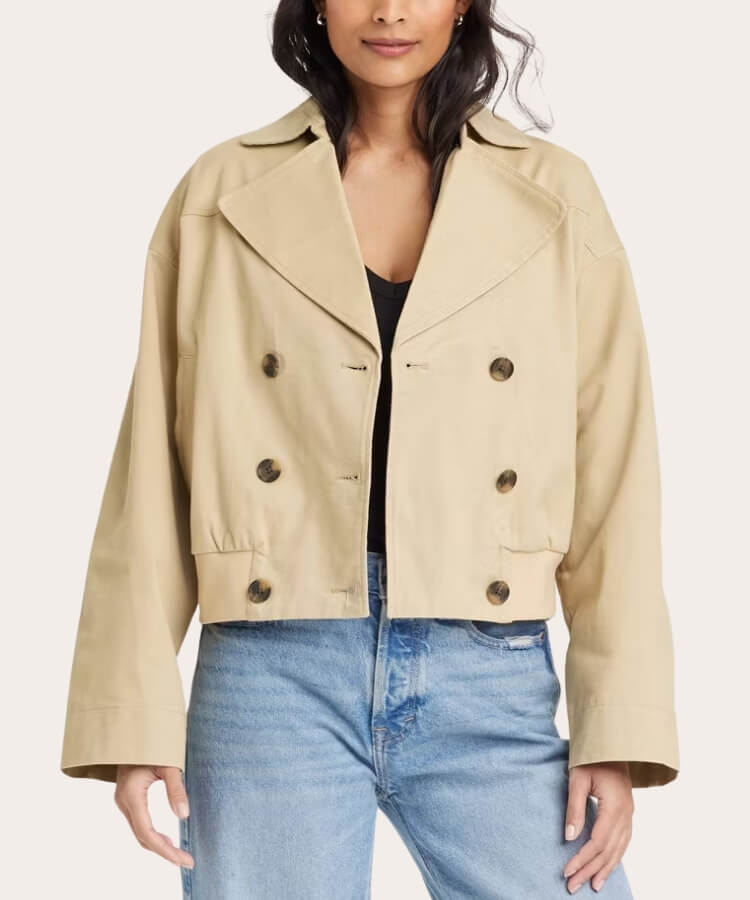 cropped trench coats