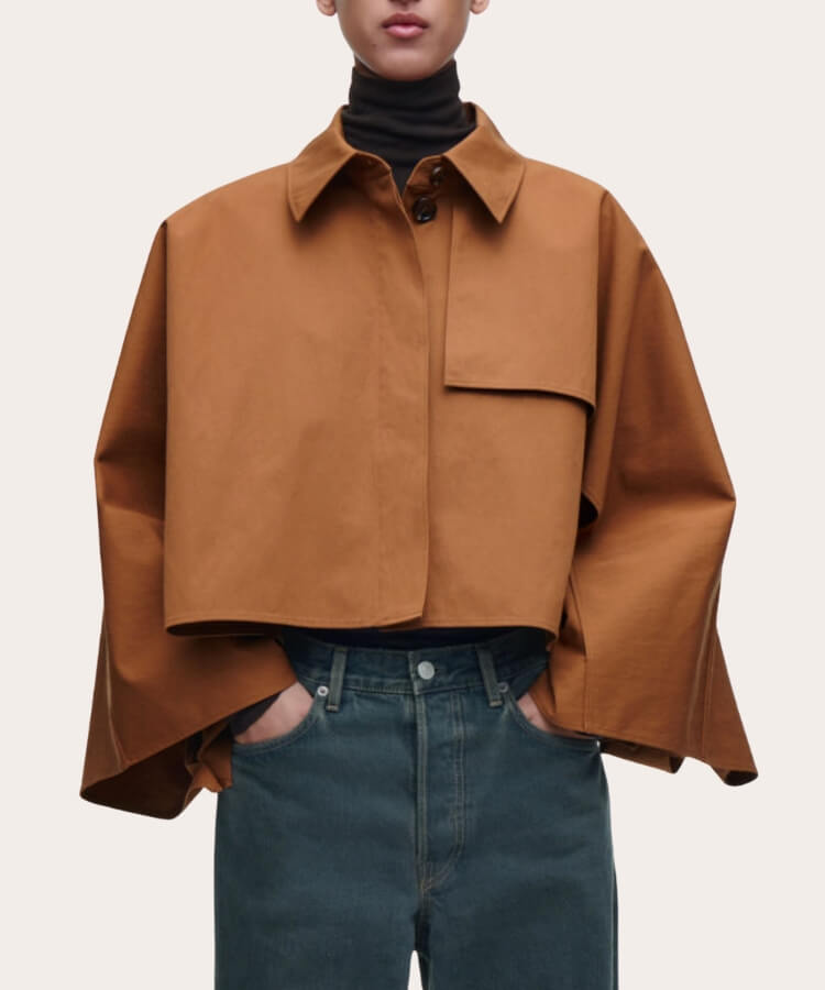 cropped trench coats