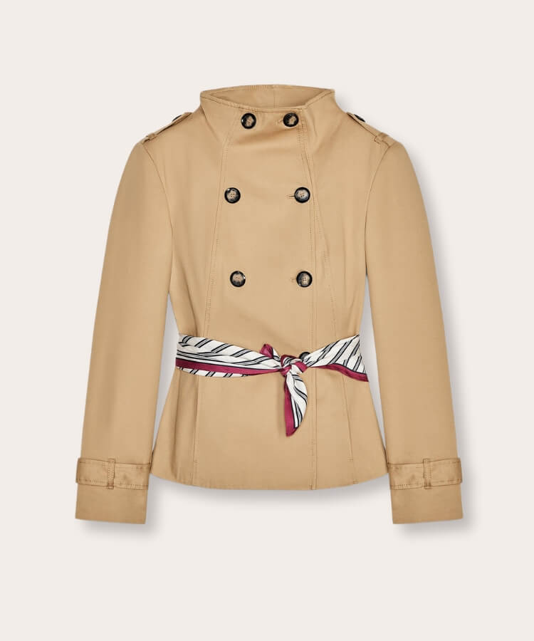 cropped trench coats