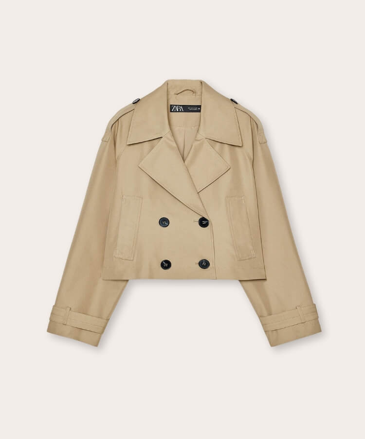 cropped trench coats
