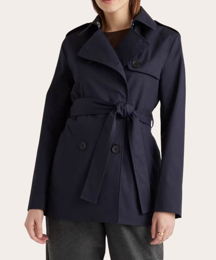 cropped trench coats