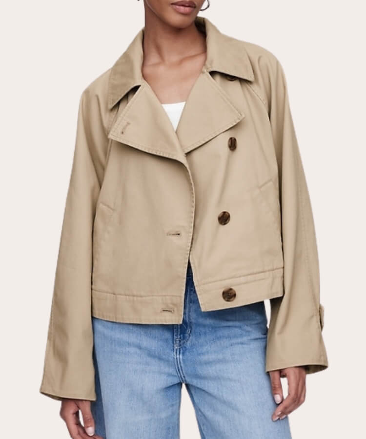 cropped trench coats