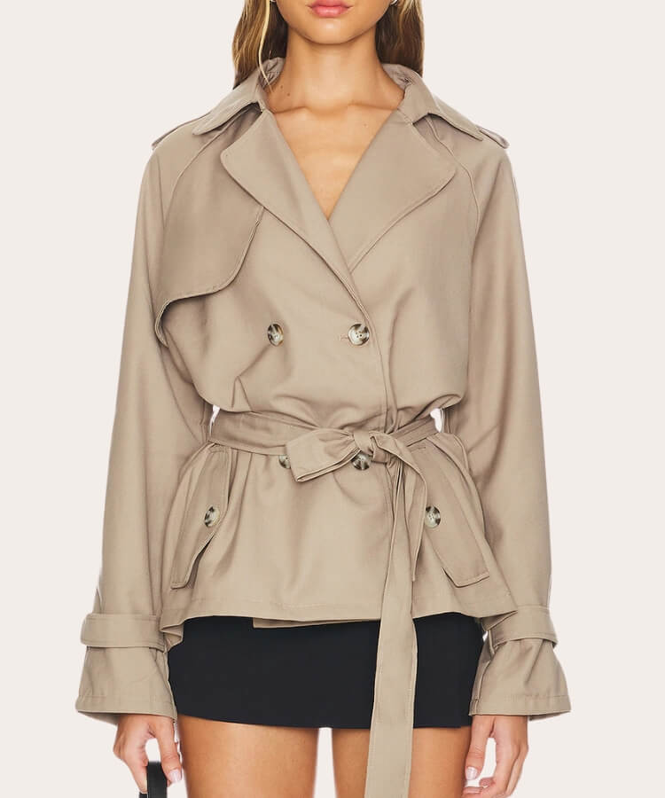 cropped trench coats