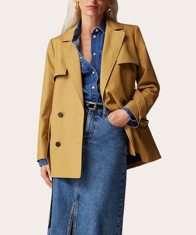 cropped trench coats