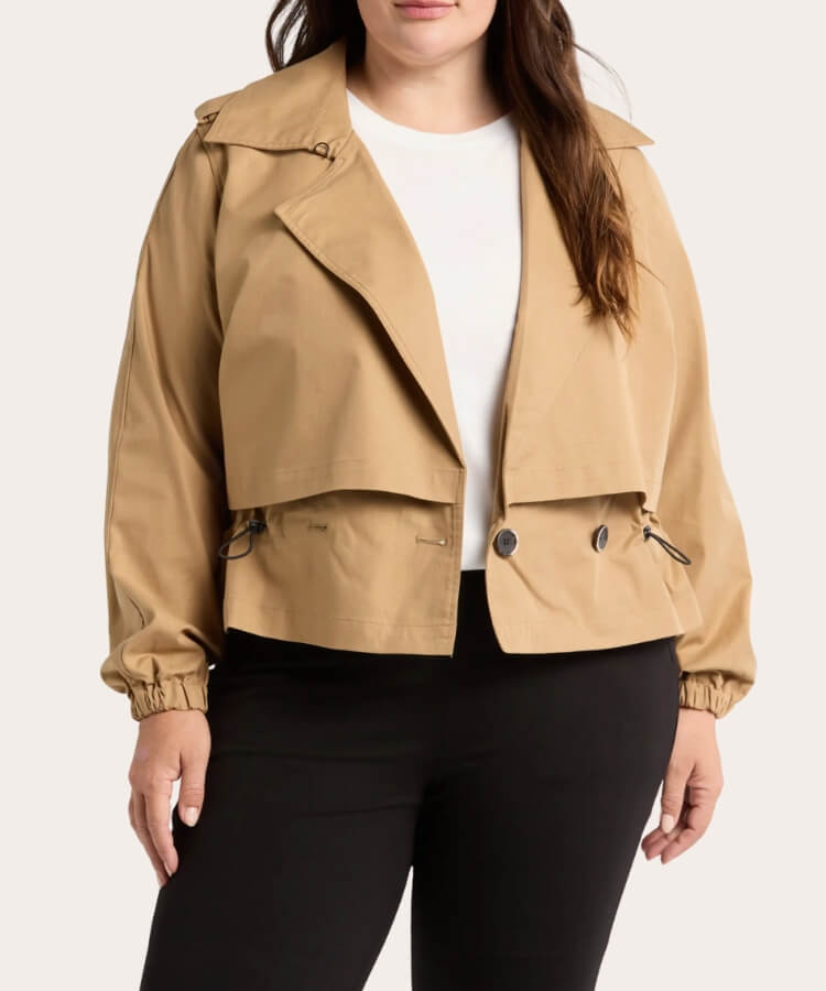 cropped trench coats