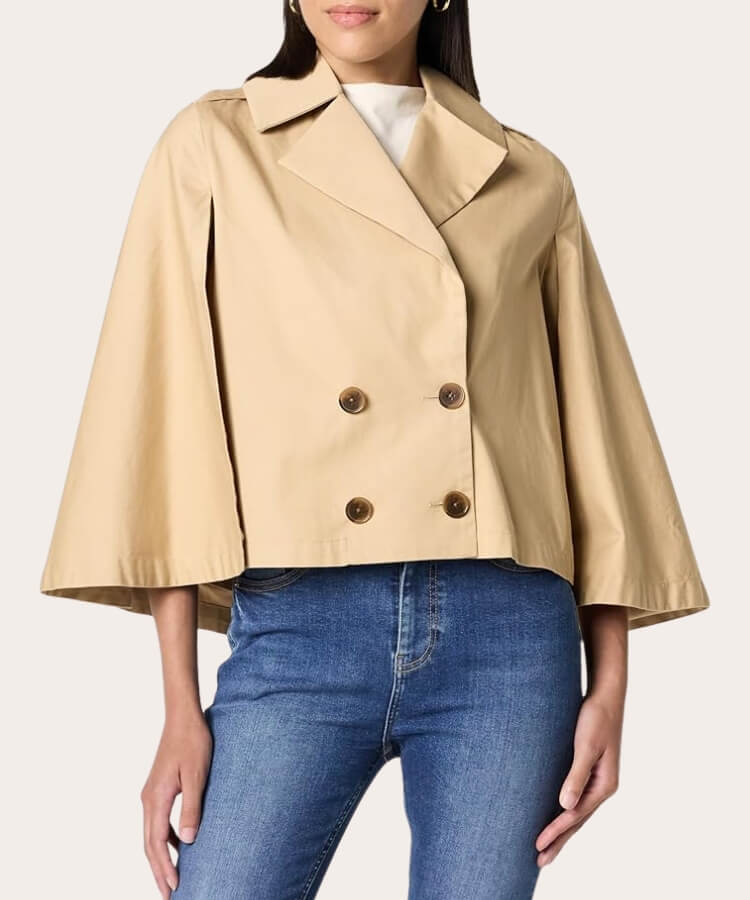 cropped trench coats