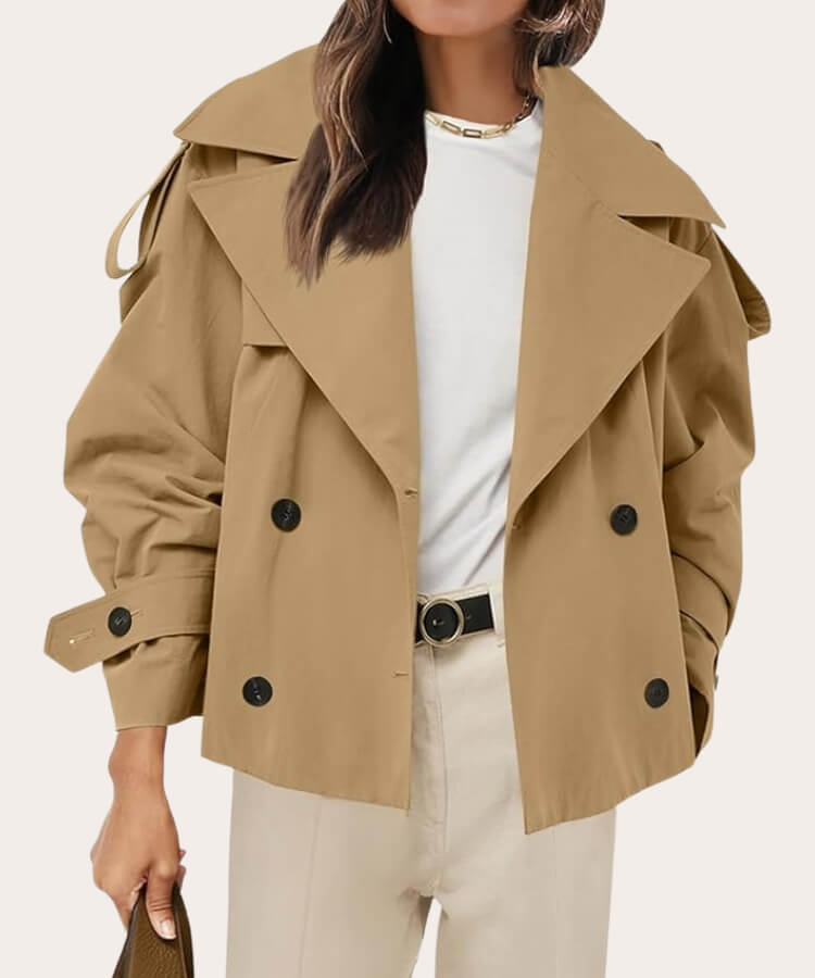 cropped trench coats