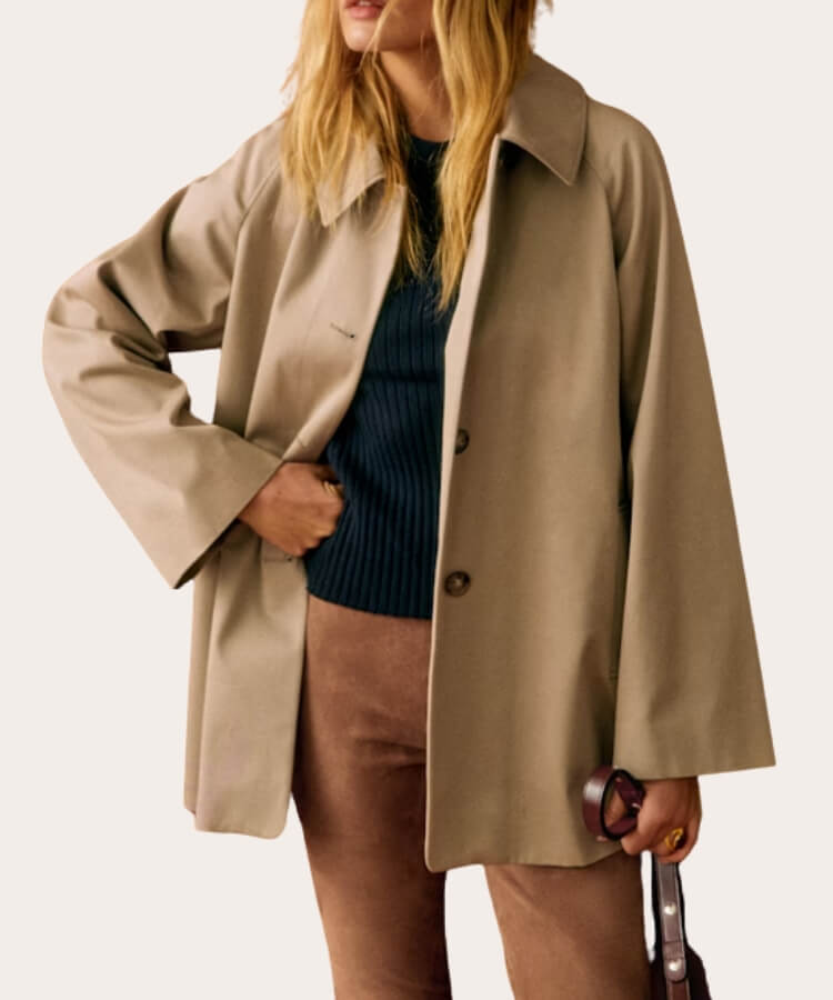 cropped trench coats