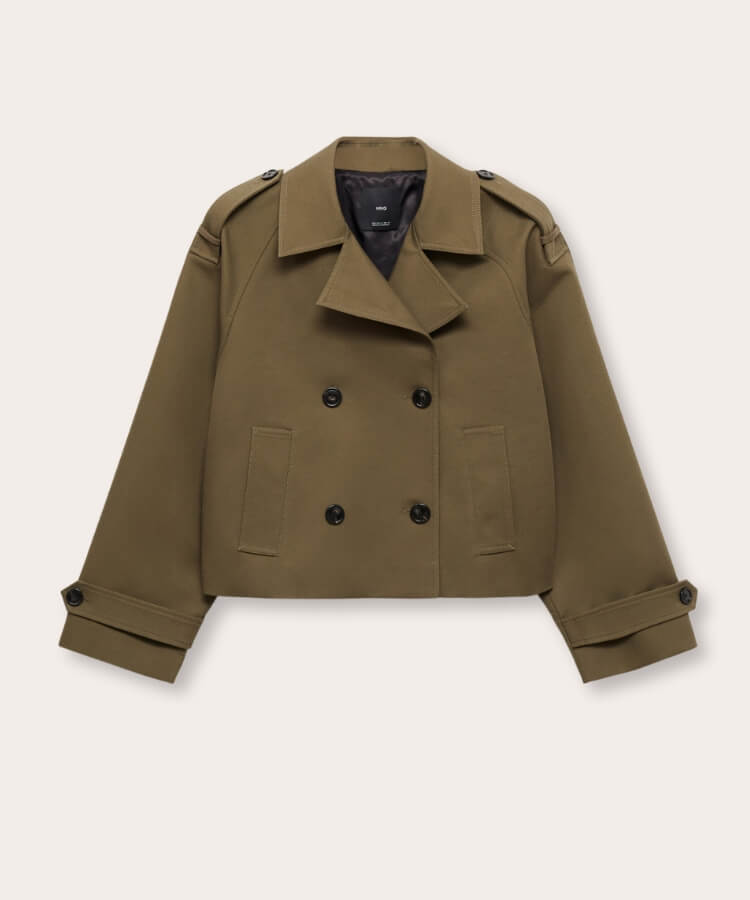 cropped trench coats