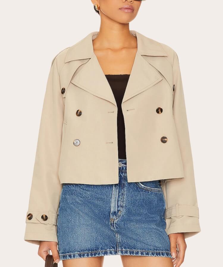 cropped trench coats