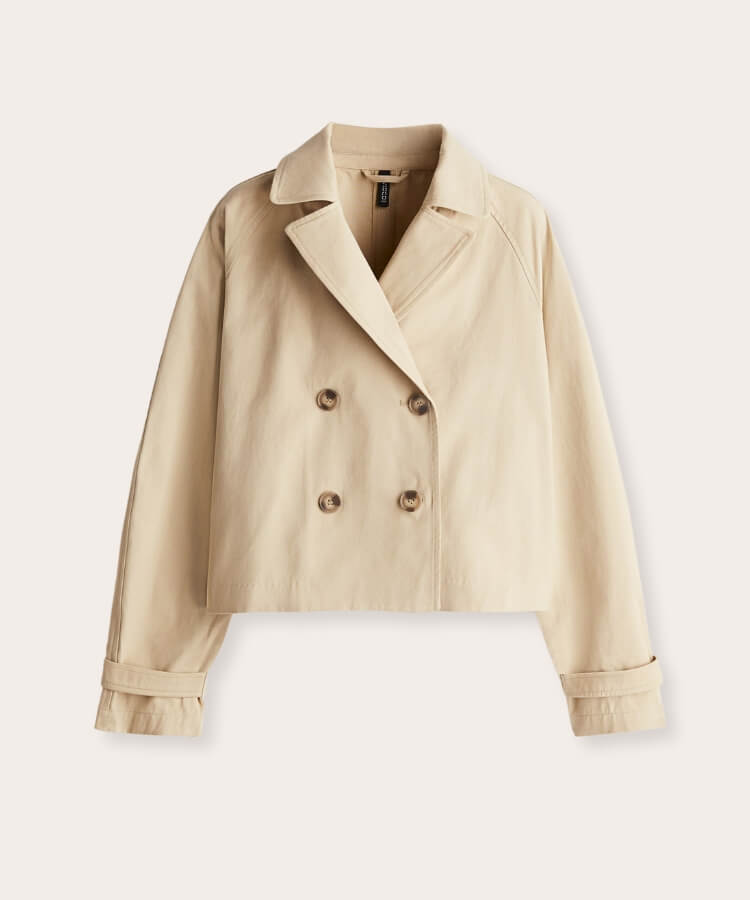 cropped trench coats