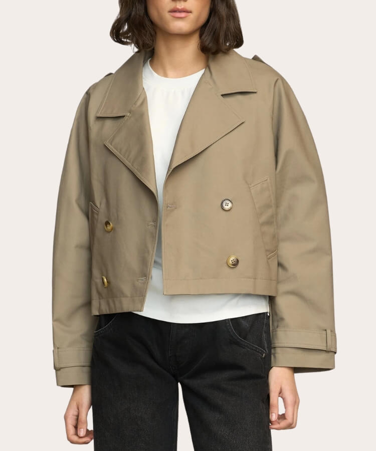 cropped trench coats